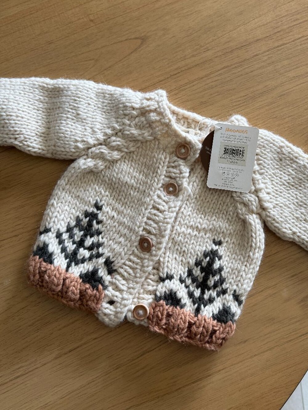 NWT HUGGALUGS Knit Baby Cardigan